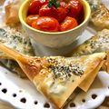El cooksnap de Paola Catalano cuando hizo Filo-samosas vegetarianas, rellenas de 4 quesos y espinacas.