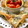 El cooksnap de Paola Catalano cuando hizo Filo-samosas vegetarianas, rellenas de 4 quesos y espinacas.