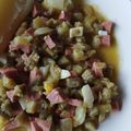 El cooksnap de Génesis Guerrero cuando hizo Revuelto de berenjenas simple.