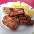 El cooksnap de Mari Mau cuando hizo Costilla al horno al Foster Hollywood.