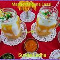 Sunita Ladha का कुकस्नैप जब उन्होंने मैंगो डालगोना लस्सी (Mango dalgona lassi recipe in Hindi) बनाया था।
