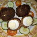 Umman Amir And Minaal 🎂🍜🍝's cooksnap of when they made Scotch eggs.