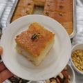 صورة من فاطمة الزويد، شاركها بعد تجربة وصفة ‏بسبوسة محشية بالقشطة منزلية