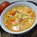 Cooksnap dari Rhee untuk resep Sup Tomat Telur Topping Sosis Wortel