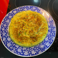 El cooksnap de Ana Belén Martín González cuando hizo Tortilla de ajos tiernos.