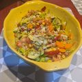 El cooksnap de Maria Santos cuando hizo 53.🥗Ensalada multiverdura vegana 🍅🌱🍋🍄🌽.