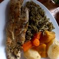 El cooksnap de soledad cuando hizo Filet de Merluza a la plancha con Puré de papas.