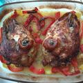 El cooksnap de Carlos Melendez cuando hizo Cabeza de cordero al horno.