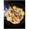 A Chef and A Mom's cooksnap of when they made Jaggery bread halwa.