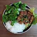 El cooksnap de Maine Santillán cuando hizo Pollo a la Naranja (Orange Chicken).