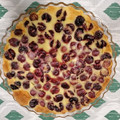 El cooksnap de Laura cuando hizo Clafoutis con cerezas (receta francesa).