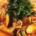 プチプチみかん's cooksnap of when they made ズッキーニとベーコンのトマトパスタ。.