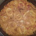 El cooksnap de Cris AF cuando hizo Paella de calamares.