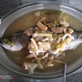 Cooksnap Fathini Abu Bakar semasa beliau membuat Siakap Stim Lemon.