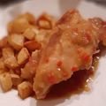 El cooksnap de lodeaniceto cuando hizo Pollo a la mostaza, miel y limón a la cacerola c/ papas crocantes.