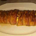 Regina Lénárt Cooksnap-ja, amikor elkészítette a(z) Rakott juhtúrós-almás csirkemell baconbe csomagolva receptet.