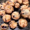 El cooksnap de Alicia Yunis cuando hizo Muffins de Arándanos y crumble.
