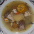 El cooksnap de Thureal Amor yo cuando hizo Sancocho dominicano.