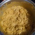 El cooksnap de Abi Garcia cuando hizo Espagueti en crema de chipotle con camarones🌹.