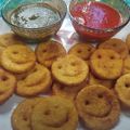 Ankita Kapil Varshney's cooksnap of when they made பொட்டேட்டோ ஸ்மைலி (potato smiley).