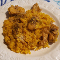 El cooksnap de estcolrod (Esther) cuando hizo 59. Conejo con arroz.
