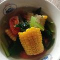 Cooksnap dari Kurniasari Kurniasari untuk resep *Bening Sawi Ijo Jagung Tomat*