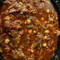 El cooksnap de Kate cuando hizo Pozole rojo.
