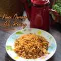 Cooksnap Salina Jalaludin semasa beliau membuat Nasi Goreng Cili Kering.