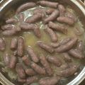 El cooksnap de Enrique cuando hizo Salchichas frescas encebolladas.