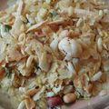 Seema Gupta का कुकस्नैप जब उन्होंने नायलोन पोहा का चिवडा़ (nylon poha ka chivda recipe in Hindi) बनाया था।