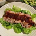 わかちんとシロ's cooksnap of when they made 豚ヒレのローストポーク♪玉ねぎソース＊.