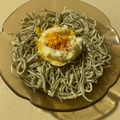 El cooksnap de Eduardo Agudo Alba cuando hizo Cama de anguriñas con huevo al microondas.