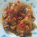 El cooksnap de Patricia Nerea Palomo cuando hizo Muslos de Pollo🍗 en salsa de verduras.