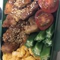 fuyu＊'s cooksnap of when they made 簡単☆照り焼きチキンの三色弁当.