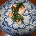 おみどん's cooksnap of when they made 鶏ささみ焼鳥さっぱり梅肉のせ.