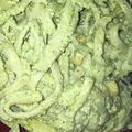 Angela 's cooksnap of when they made Espagueti Verde- Green Spaghetti.