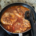 El cooksnap de Karla Rojas cuando hizo Pollo a la coca-cola, champiñones y puré de papa natural.