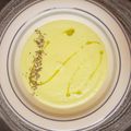 El cooksnap de Salma cuando hizo Gazpacho de pepino y manzana.