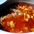 Zainab Khan's cooksnap of when they made Mutton Badami qorma.