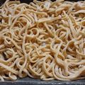 El cooksnap de Nahuel cuando hizo Fideos o cintas caseras.