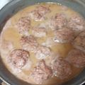 El cooksnap de Javier Santos cuando hizo Albóndigas en salsa de vino tinto.