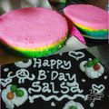 Cooksnap dari Salsa Dina Nabilla untuk resep Rainbow cake ultah lembuuutt