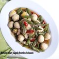 Cooksnap dari Mama fathan untuk resep Buncis telur puyuh bumbu belacan