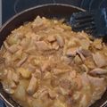 El cooksnap de Diego López de Haro cuando hizo Pollo con champiñones a la cerveza negra.