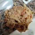 El cooksnap de Sandra cuando hizo Repollo salteado con carne picada.