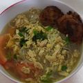 Cooksnap dari Mayke Wijaya untuk resep Soto Lamongan + Perkedel