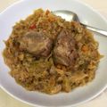 El cooksnap de Cristina Cryss cuando hizo Guiso griego de col blanco y costillas de cerdo.