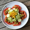 El cooksnap de Montse Espinosa cuando hizo Ensalada de tomate y pepino.
