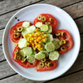 El cooksnap de Montse Espinosa cuando hizo Ensalada de tomate y pepino.