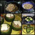 El cooksnap de Valeria Banegas cuando hizo Zapallitos Rellenos con timbal del Arroz.